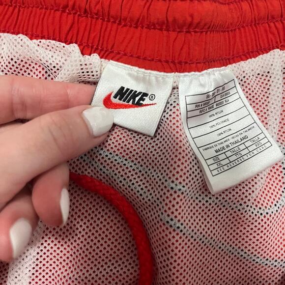 Nike Men's Red Retro Swim Trunks Size XXL - Picture 2 of 8